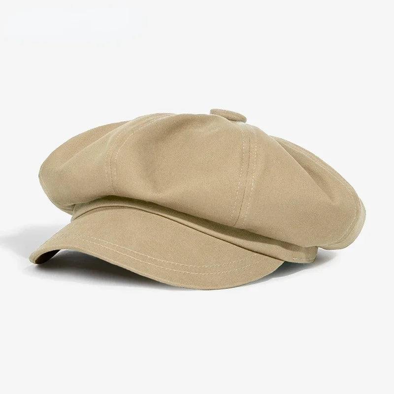 Mode béret mâle femme printemps été polyvalent classique Casquette peintre élégant rétro octogonal chapeau hommes femmes Casquette de soleil adolescent