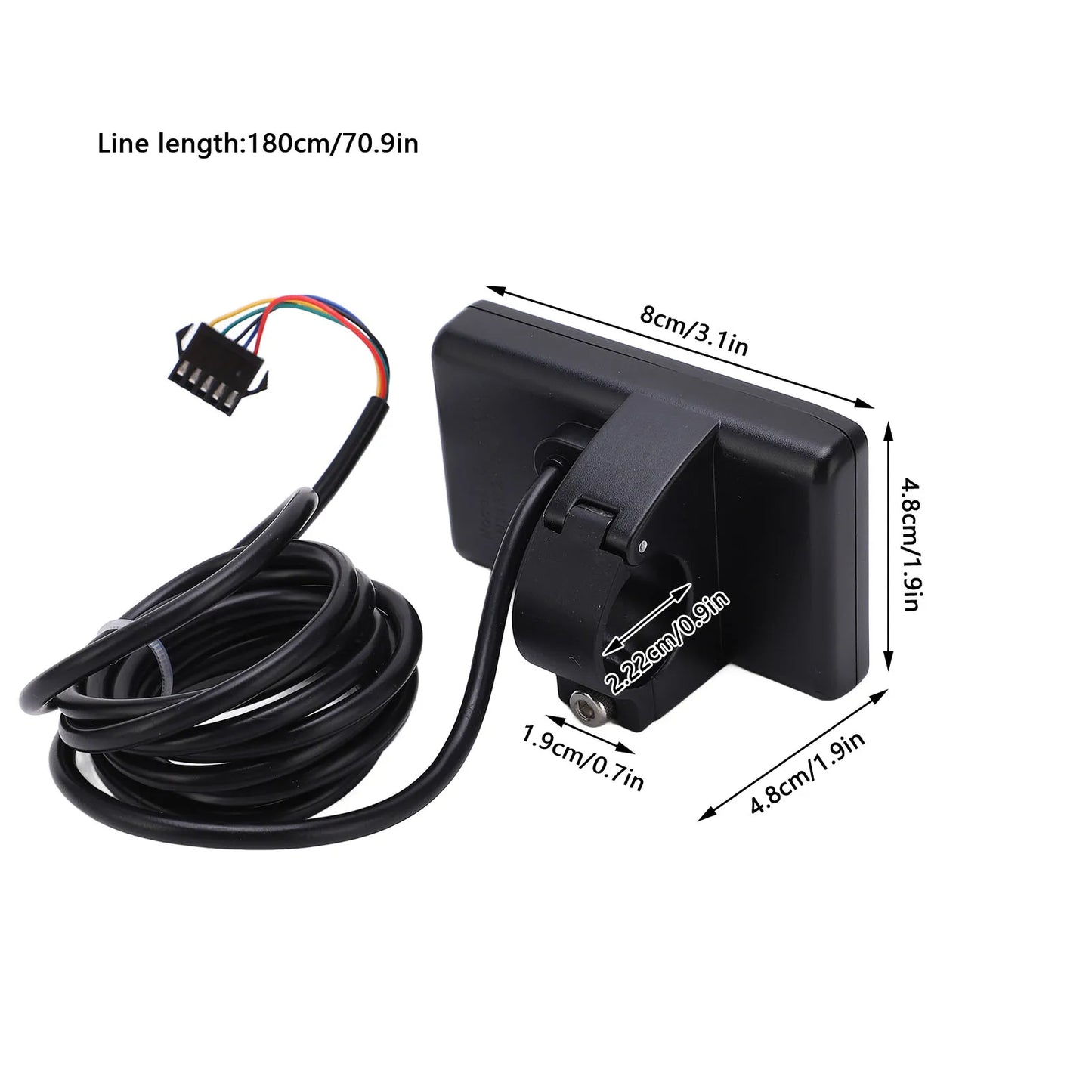 LCD Display Control Panel for Electric Scooter with Plug, E-bike LCD Display Meter, New, S866, 24V, 36V, 48V