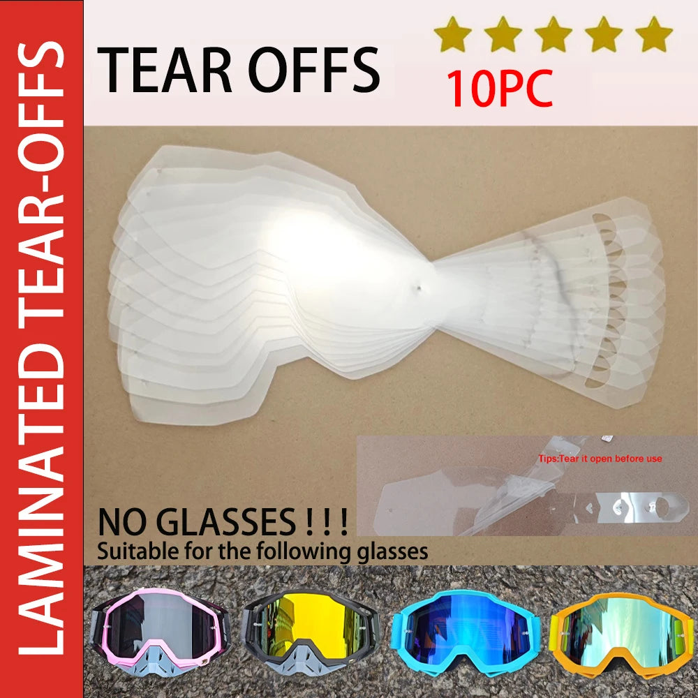Lunettes Moto Course Anti-Poussière Coupe-Vent — Motocross Cyclisme Ski