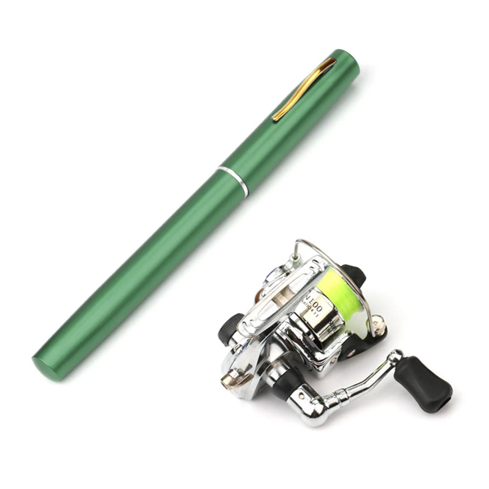 Moulinet de pêche de poche pliable, mini stylo, télescopique, nouveau