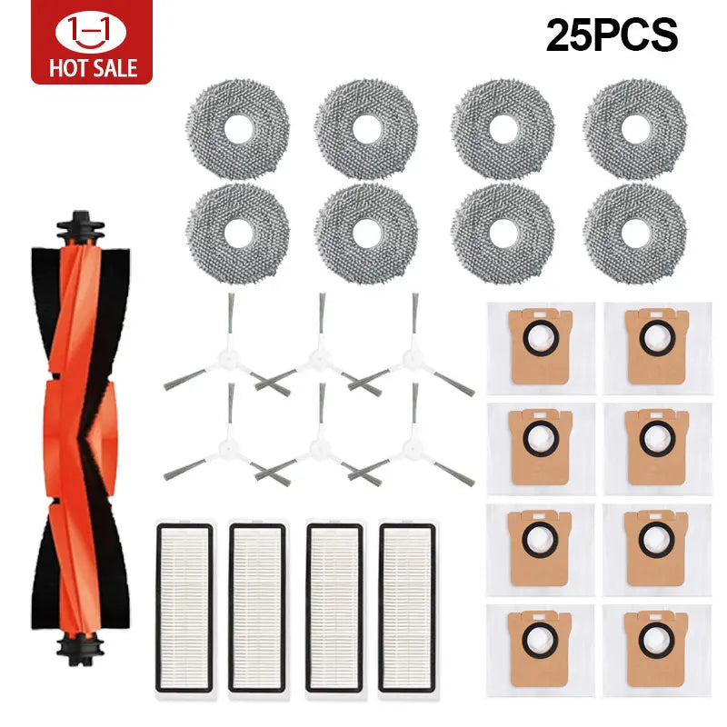 Dust bag for Xiaomi X20 + / X20 Plus robot vacuum cleaner, mop and grill accessories, main side brush, Hepa filter, spare parts
