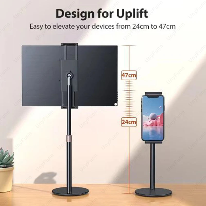 Cdisplay Portable Monitor Stand Adjustable Height Desktop Monitor Stand for 4.7-17.3 inch Phone Tablet Monitor Stand
