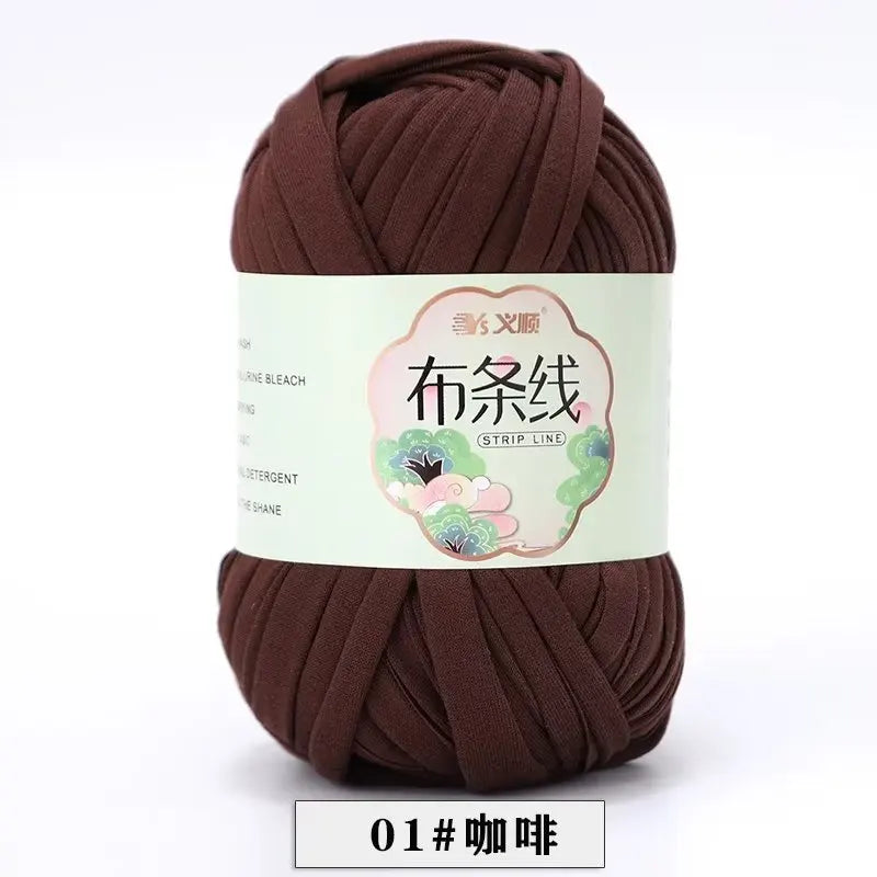 Fil tricot en coton 100g pelote — crochet, couleur unie, bricolage, art, panier, sac, projets