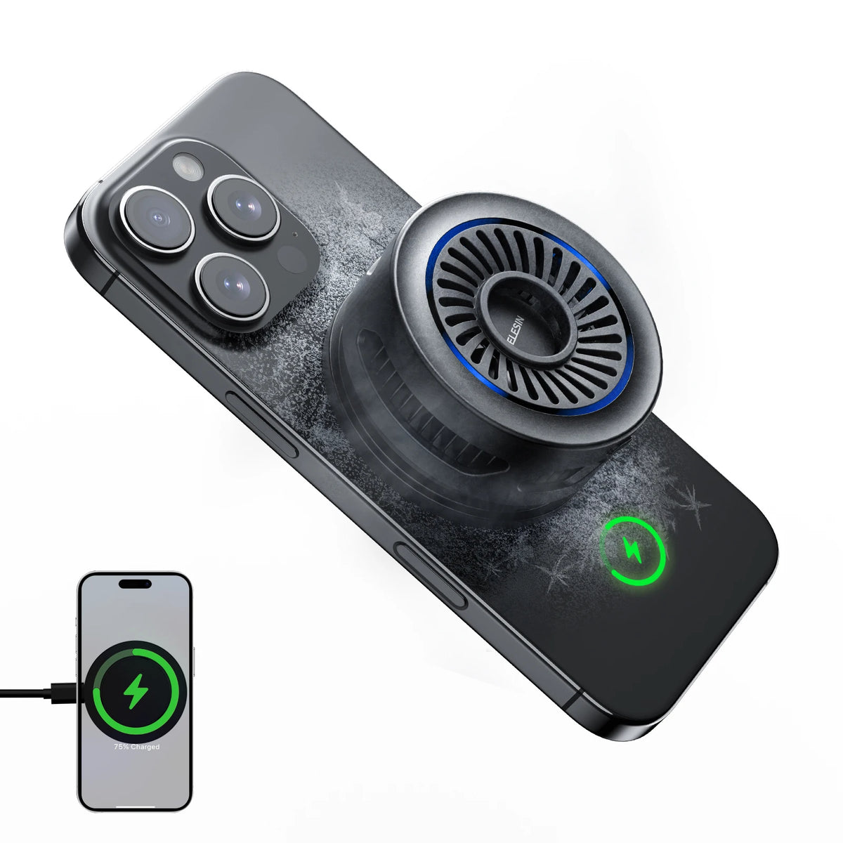 Radiateur Magnétique Smartphone — Dissipateur Thermique Portable, Refroidissement Rapide