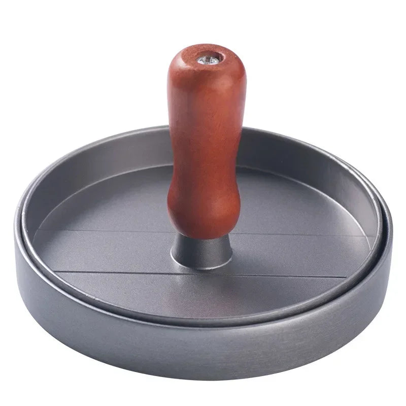 Presse à hamburgers antiadhésive, avec papier ciré, en aluminium, pour cuisine, barbecue, gril