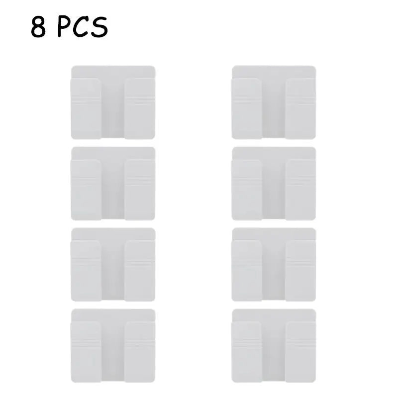 Boîte de rangement murale multifonction, 1 à 4 pièces, organisateur sans poinçon, télécommande TV, bricolage, prise de téléphone portable, support de charge