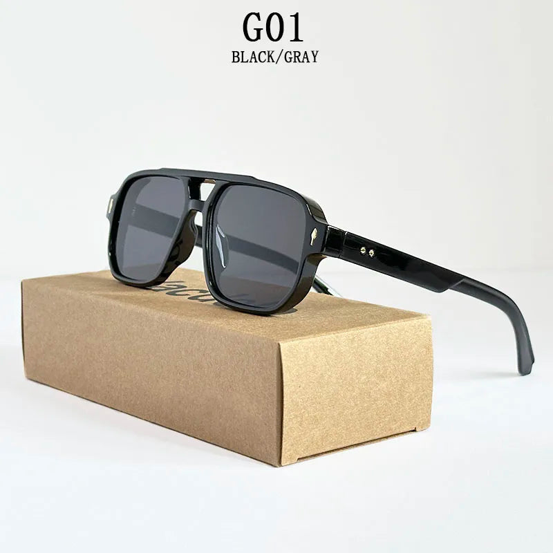 Lunettes de soleil vintage pour hommes, à la mode, dropshipping, 2025