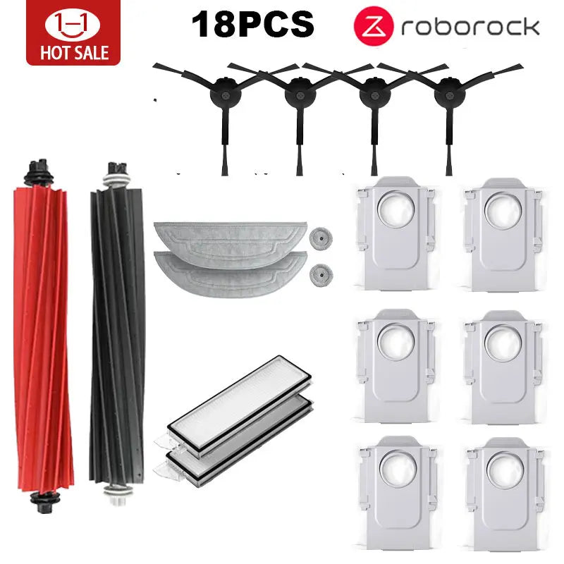 Accessoires pour aspirateur robot — vadrouille, sacs sous vide, brosse latérale, filtre, pièces