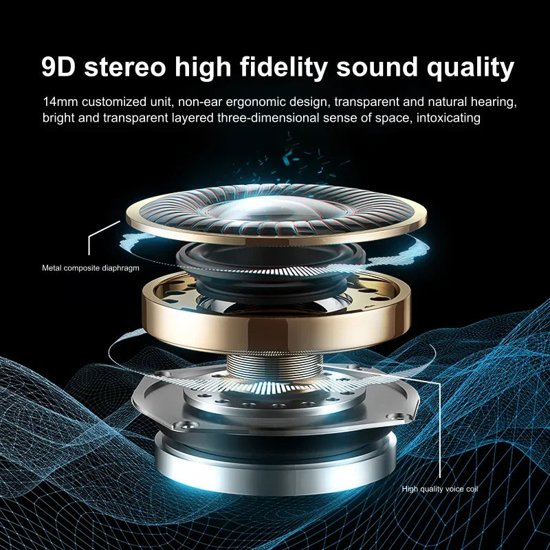 For CB & JBL Bluetooth TWS Wireless Earphones A520 Earpieces Earhooks Gaming Headset Sports Touch Control Earbuds with Mic