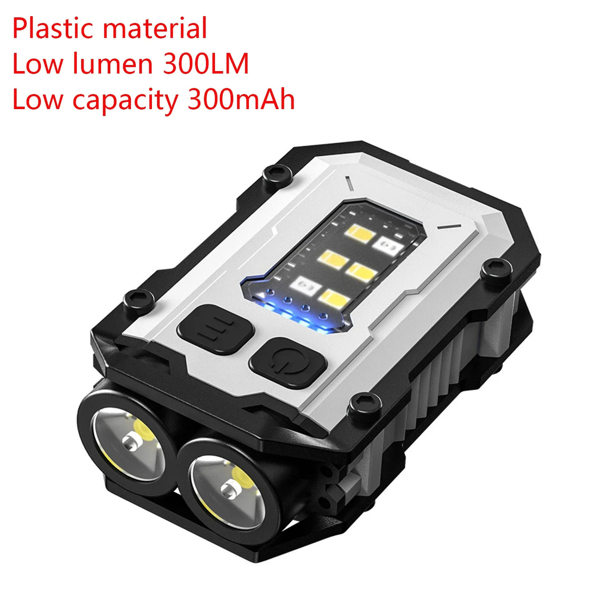 MINI linterna LED recargable por USB, linterna portátil con imán trasero, luz de camping superbrillante, luz de emergencia COB lateral