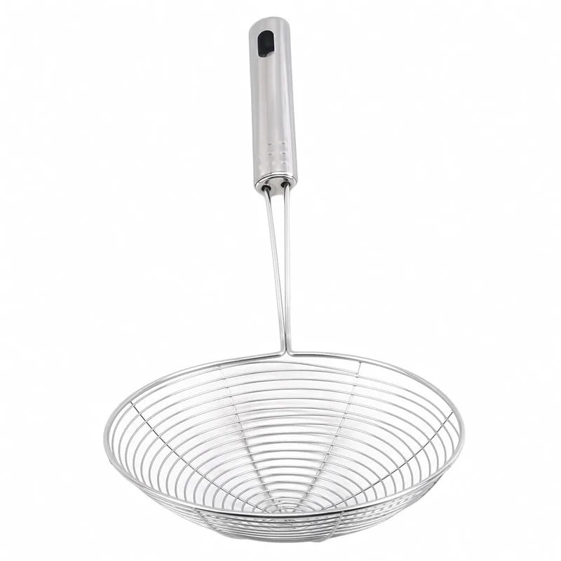 Naren Stainless Steel Skimmer, Mesh Filter, Oil Pot, Kitchen Utensils, Fryer Strainer, Kitchen Strainer, Cooking Tool