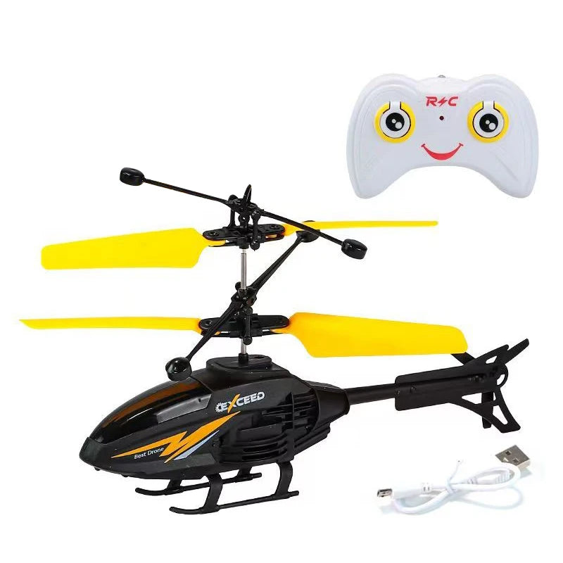 Remote control helicopter, mini drone for children, charging induction aircraft, hanging toy for boys