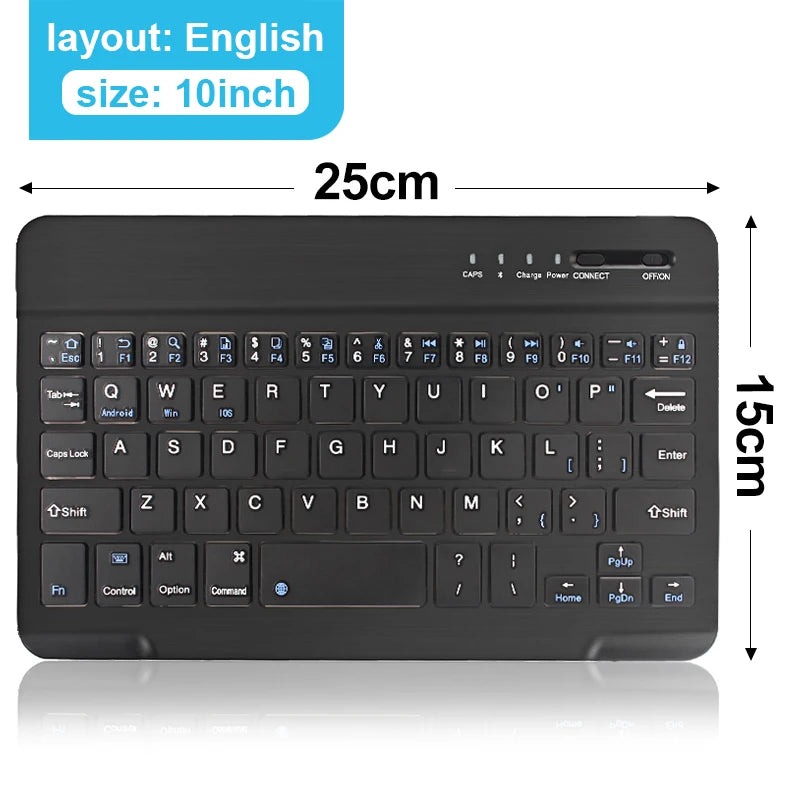 Bluetooth 5.1 Wireless Keyboard Mini Keyboard 200mAh Rechargeable Keyboard Gaming Keyboard for Laptop Tablet Android iOS Windows