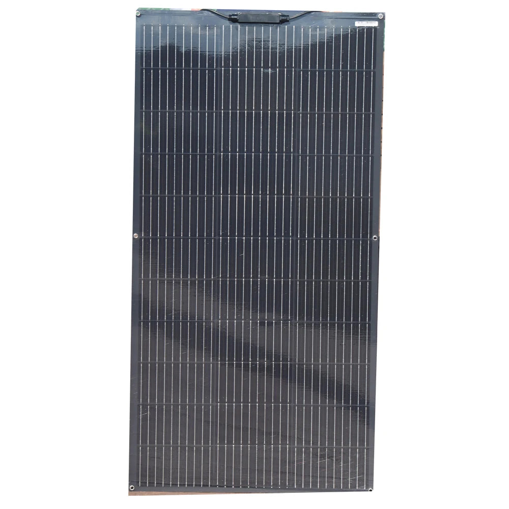 Panneau solaire souple 120W 12V monocristallin — semi-flexible, camping-car, van, bateaux, surfaces inégales