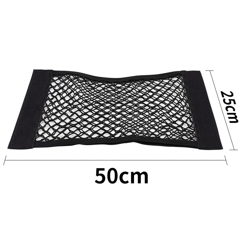 Red de Almacenamiento Universal para Maletero de Coche, Bolsillo Trasero del Asiento, Cinta Mágica, Accesorios de Nik
