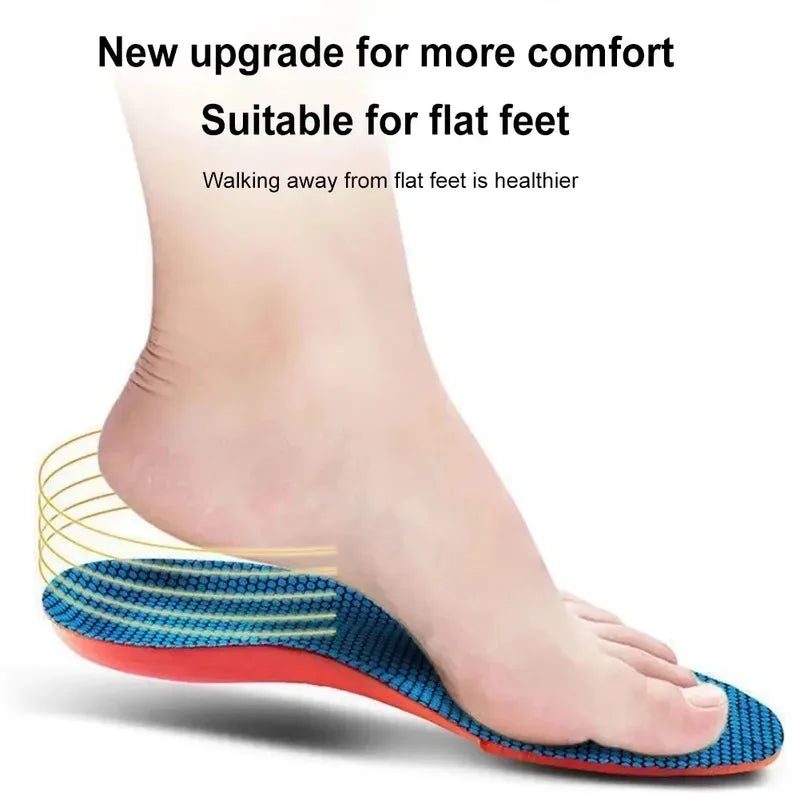 Sports Orthotic Insoles for Men and Women, Breathable EVA, Shock Absorption, Insoles for Running, Basketball Shoes, Sports Care