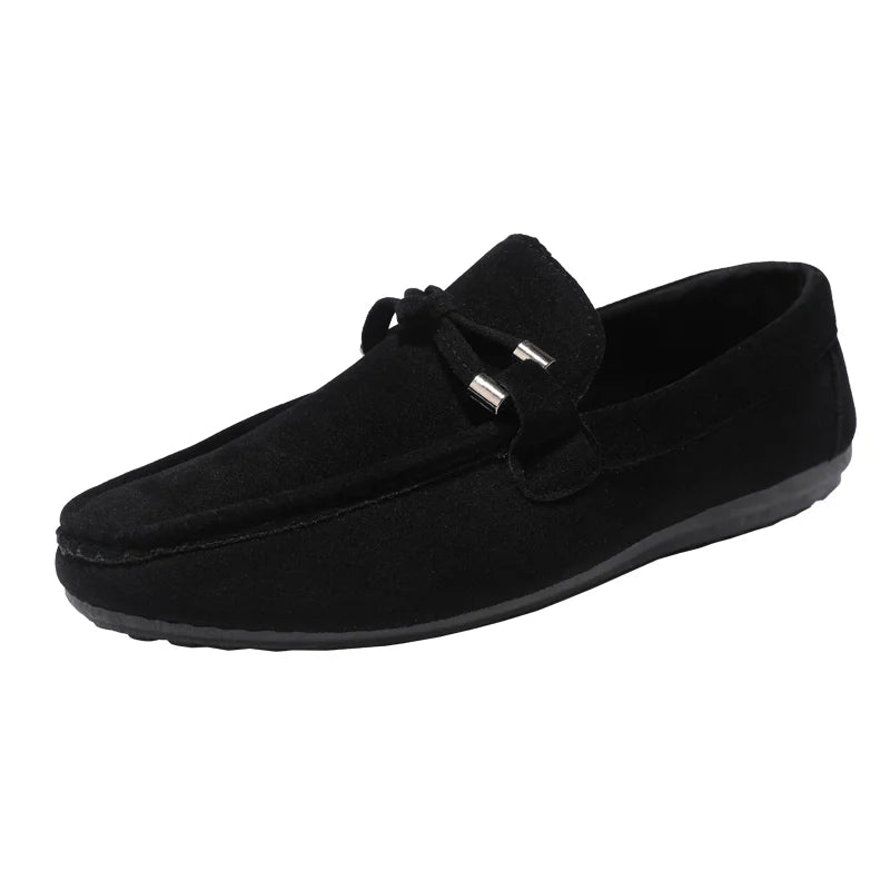 Men's High-Quality Soft Loafers Spring Autumn Men's Shoes Casual Warm Slip-on Driving Flats Plus Size Men's Shoe