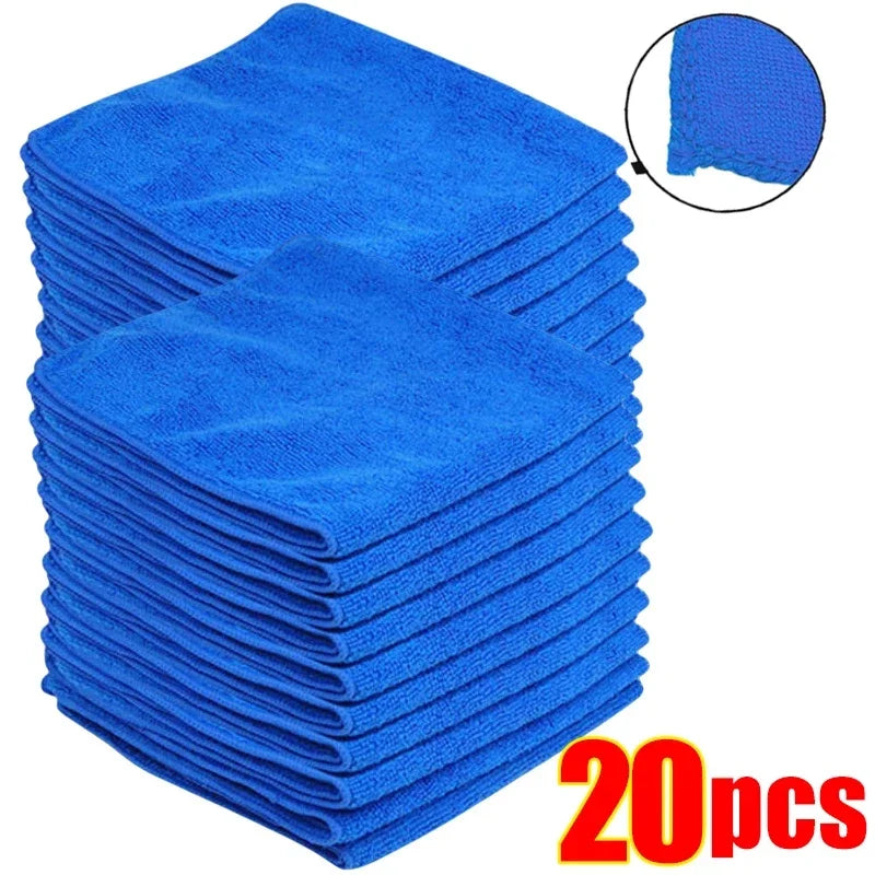 Car Wash Microfiber Towels, Drying Cloth, Household Cleaning Rags, Auto Detailing Polishing Cloth, Home Cleaning Tools, 1-20PCS