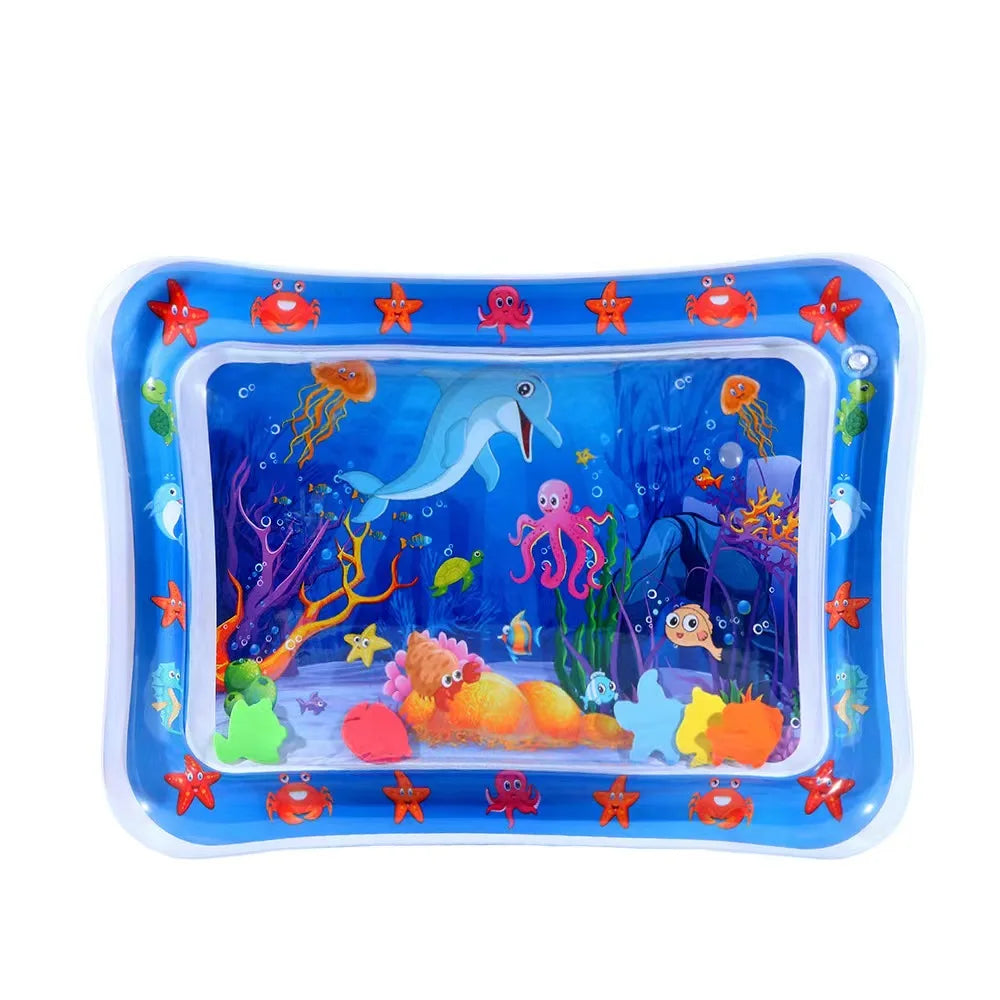 Alfombrilla de juego inflable para bebé, cojín de agua de PVC para bebés, almohadilla de juego acuática para niños, juguetes de actividad de desarrollo para educación temprana