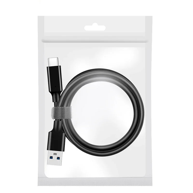 Câble USB3.2 10Gbps USB Type A vers USB C 3.1/3.2 Gen2 câble de transfert de données USB C SSD câble de disque dur 3A 60W QC 3.0 charge rapide