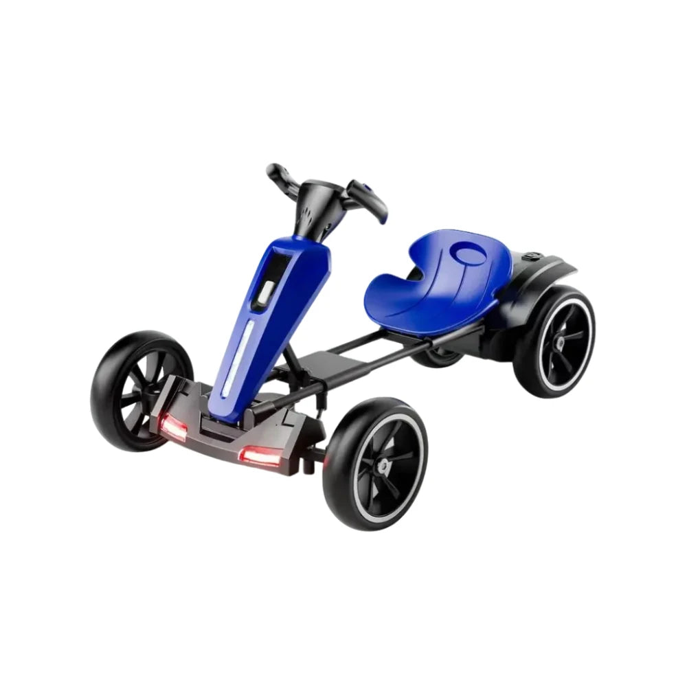 Go Kart Électrique À Pédale Enfants 12V — Dossier Siège Réglable 4 Roues Extérieur
