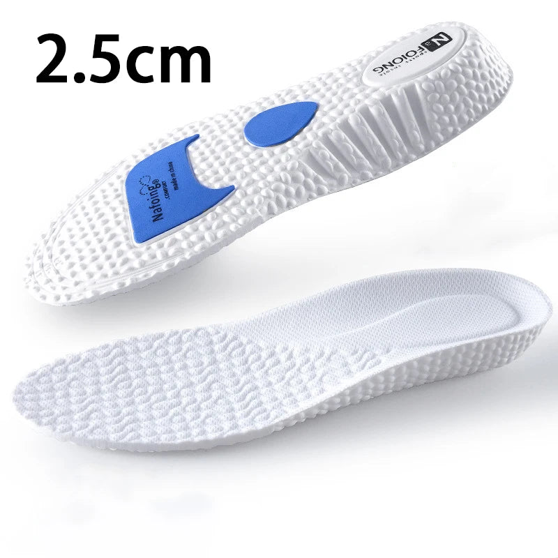 Height-increasing insoles, shock-absorbing sports insoles for men and women, comfortable and breathable shoe pads, 2 pieces/4 pieces