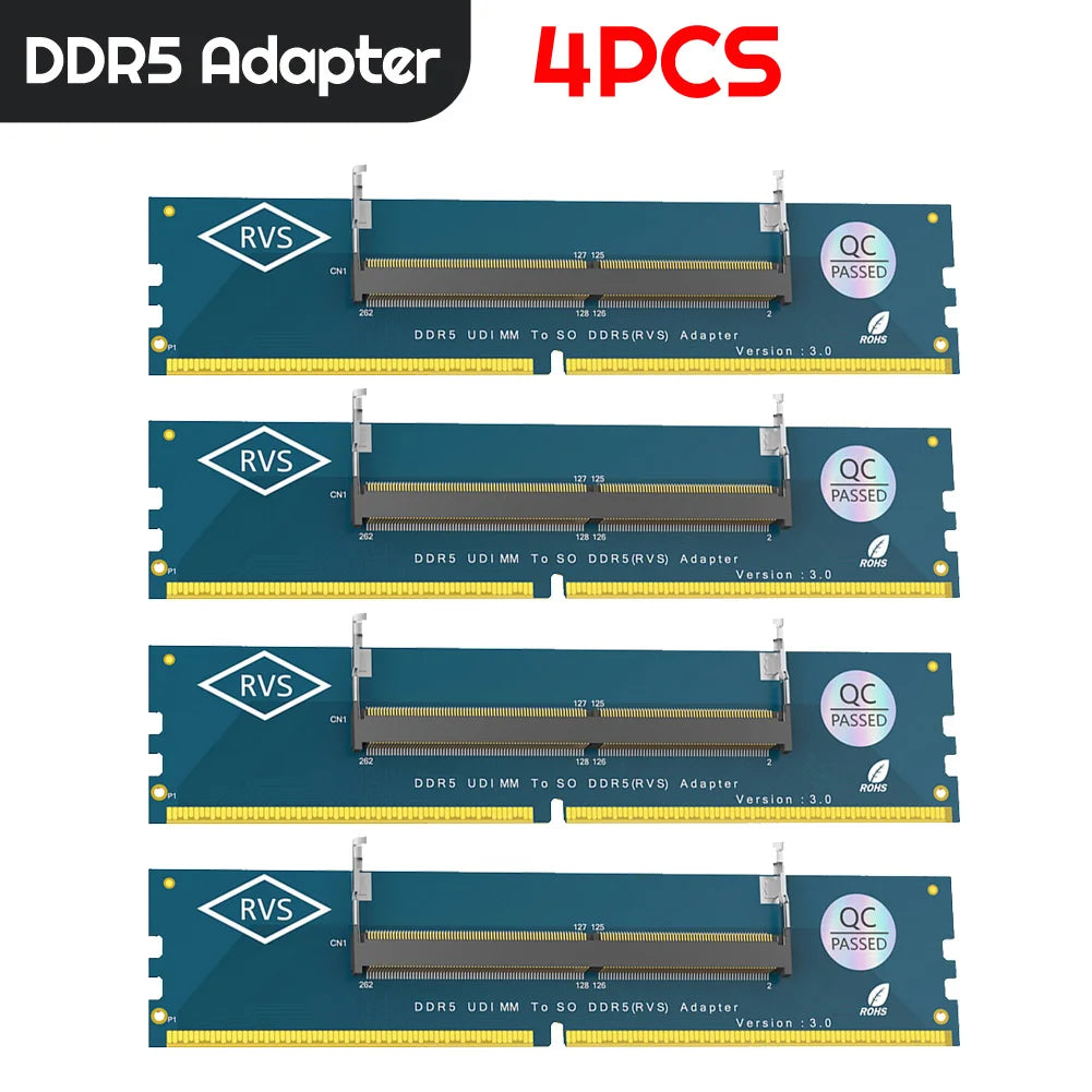 Ordinateur portable SO DDR5 RAM vers ordinateur de bureau DDR5 U-DIMM adaptateur convertisseur de carte mémoire ordinateur portable vers bureau SO-DIMM vers PC carte DIMM