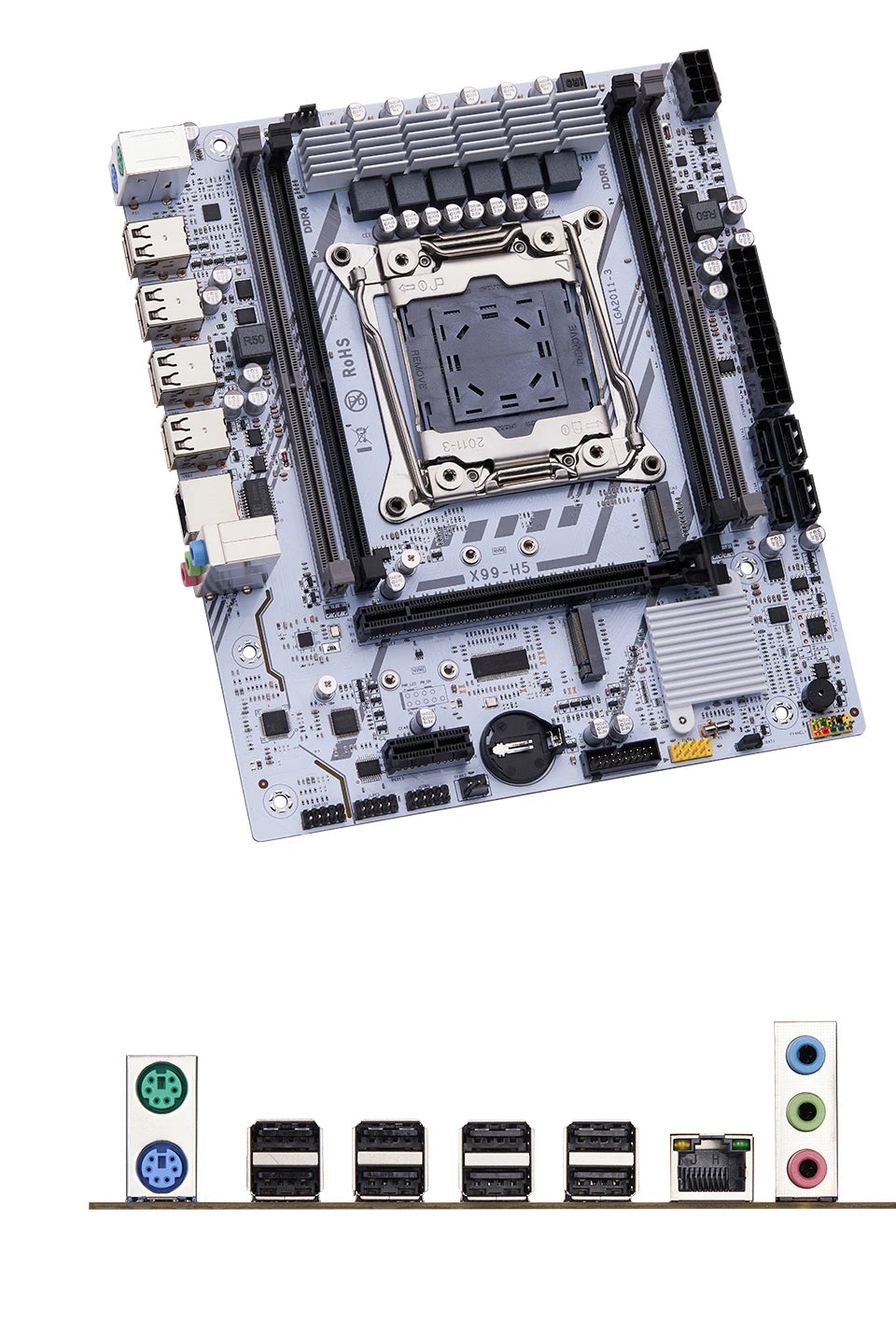 QIYIDA X99 Kit de carte mère LGA2011-3 Xeon E5 2680 V4 DDR4 16GB (2x8gb) PC4 SATA PCI16x3.0 NVME M.2 ordinateur de jeu