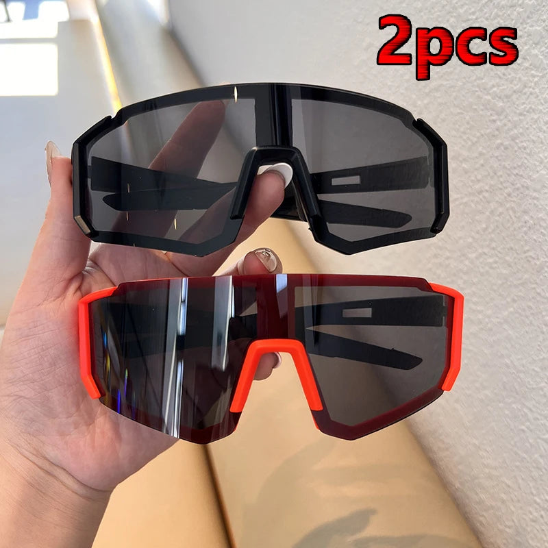 1/2 pièces lunettes de soleil de cyclisme femmes UV400 Anti-sable protecteur des yeux lunettes de soleil Sports de plein air lunettes de Protection Anti-rayonnement lentille