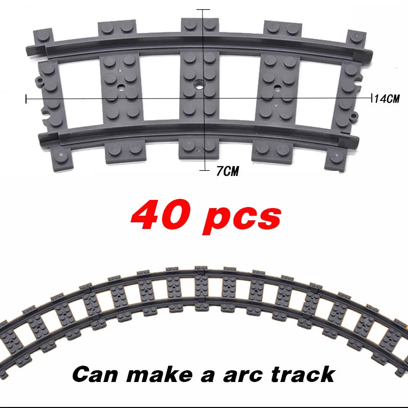 Train urbain flexible — voies souples, droites et courbées, construction, chemin de fer, jouets enfants, cadeaux