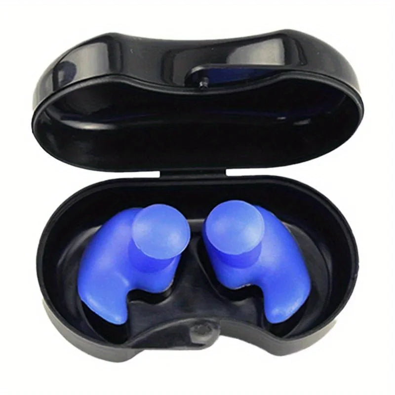2pcs Silicone Swimming Earplugs Waterproof Reusable Diving Surfing Shower Bath Accessories