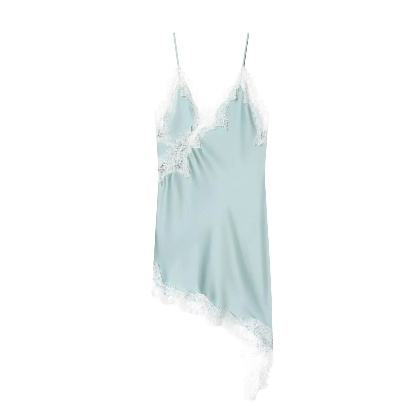 WOMEN Lace Slip Mini Dress Women Satin Backless Summer Dress Female Asymmetrical Party Women Sexy Beach Dresses for Women