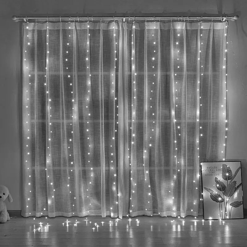 1pc USB 3x3/3*2/3*1 LED rideau chambre lumières guirlande de noël fée lumière feston mariage maison chambre décoration éclairage