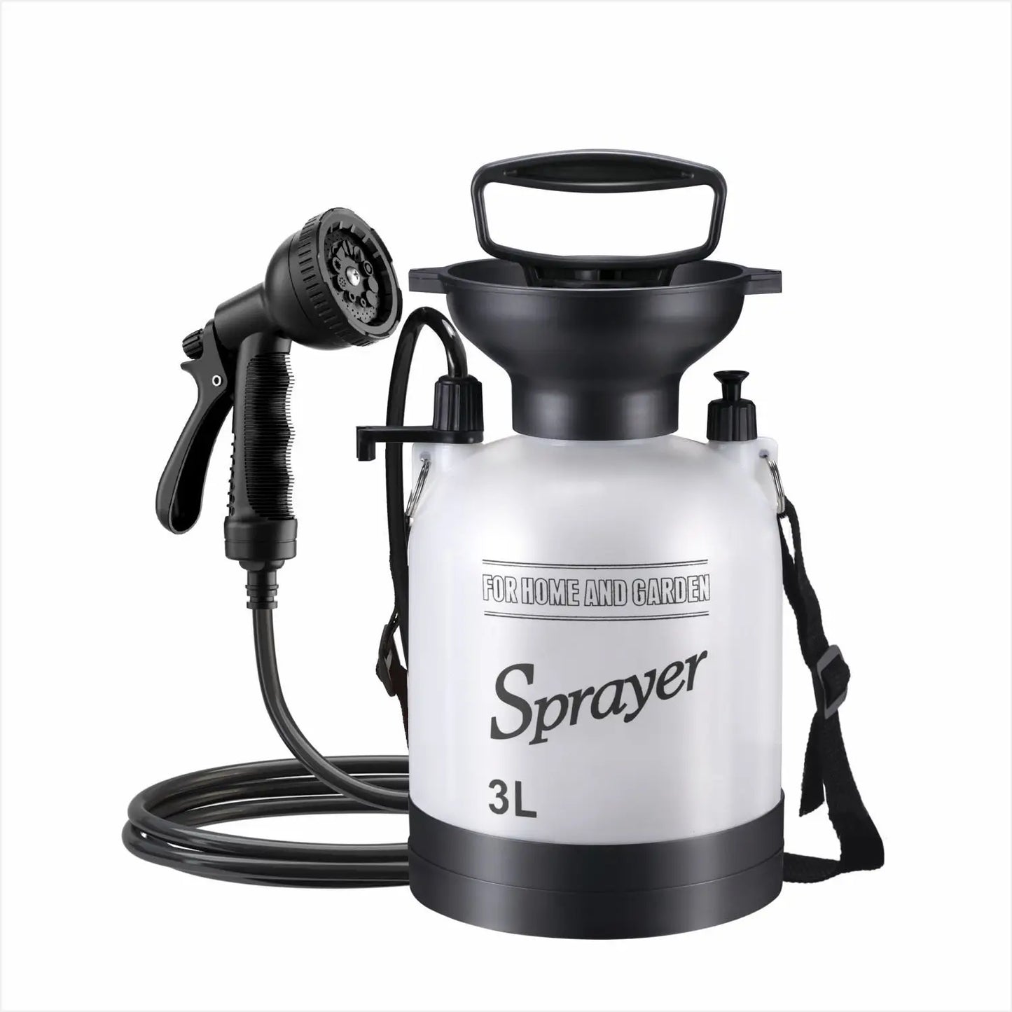 Douche de Camping manuelle extérieure, pompe de douche multifonctionnelle 3/5/8L pour bain d'animaux de compagnie, lavage de voiture, outil de douche Portable avec tuyau de 3m 1 pièce