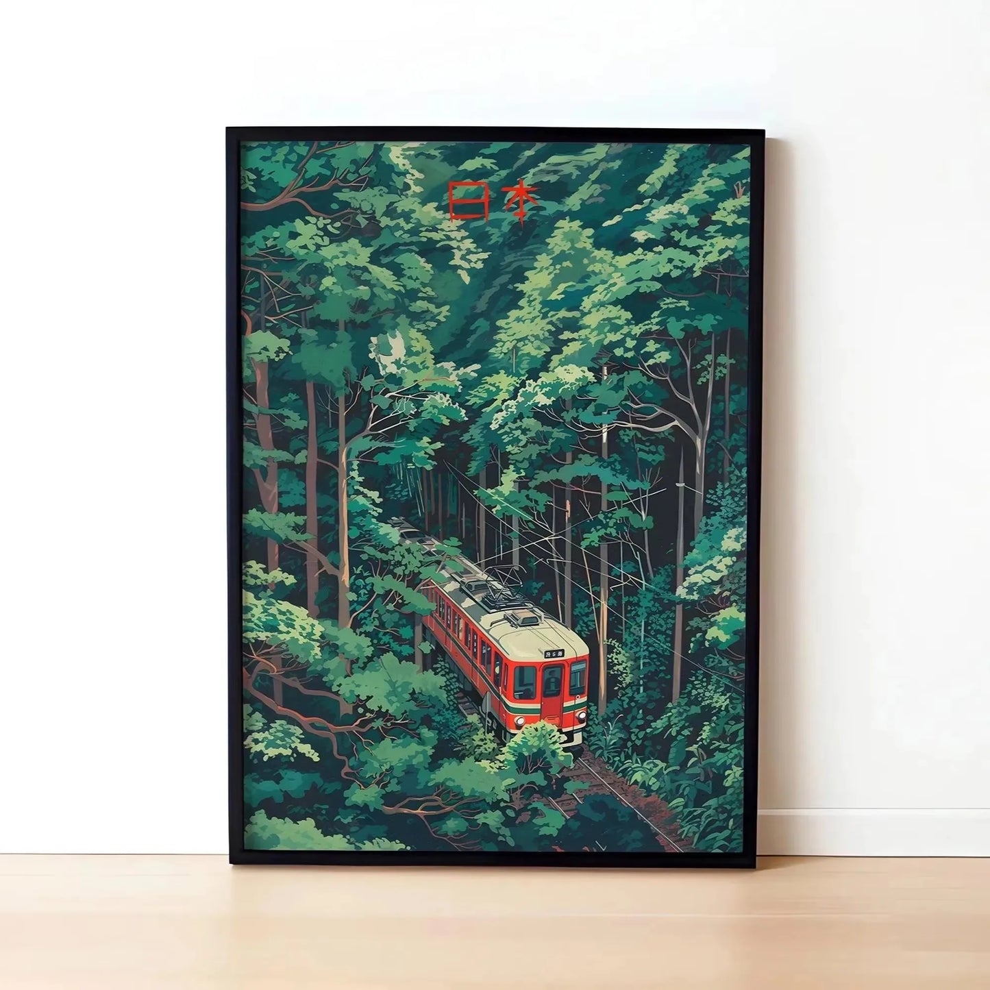 Toile Imprimée Paysage Japonais Rétro — Art Mural Décoration Maison