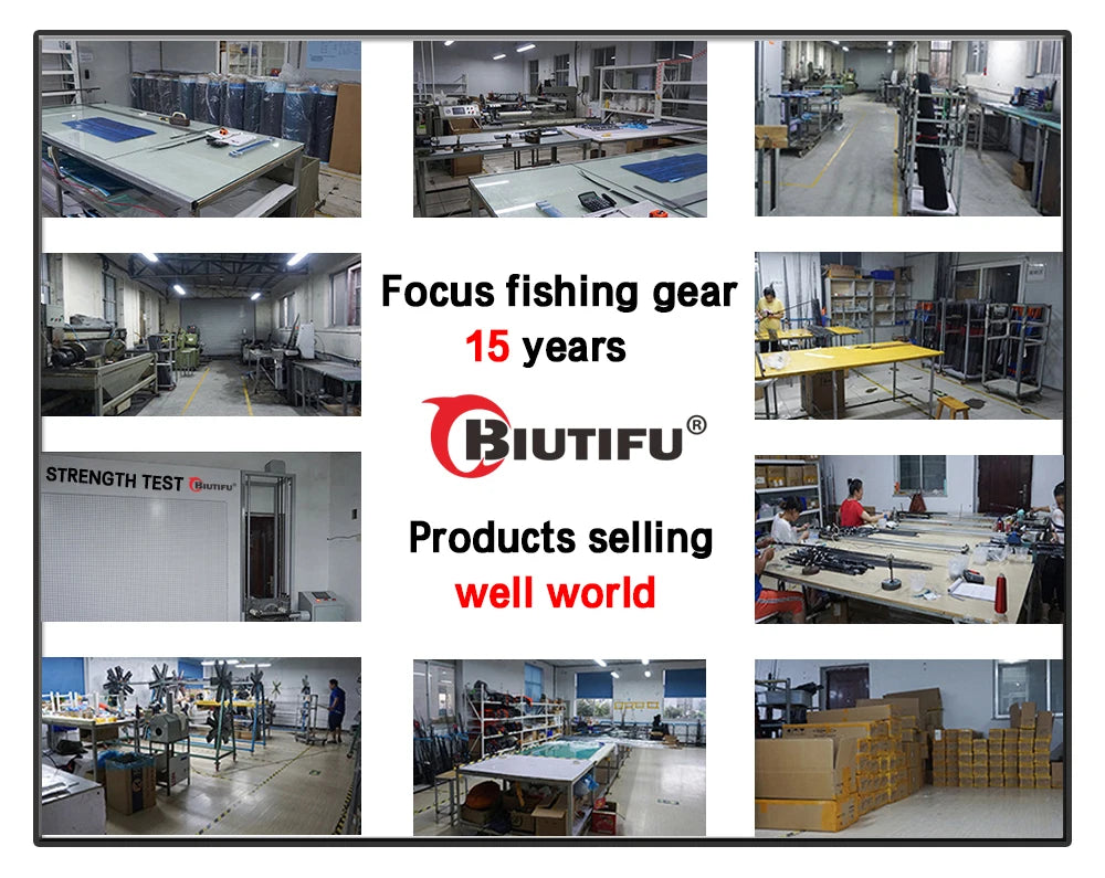 BIUTIFU 2 pointes Fuji Guide filature coulée canne à pêche 1.8-2.7m 2 Sections T1000 carbone Baitcasting pôle pour bar brochet 7-80g leurre