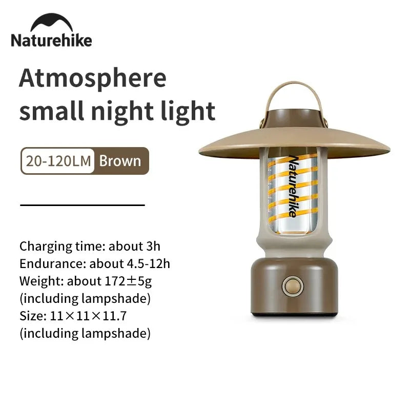 Naturehike rétro lanterne atmosphère lumière Camp lumière extérieure Camping lumière Camping cheval lumière charge tente lumière éclairage