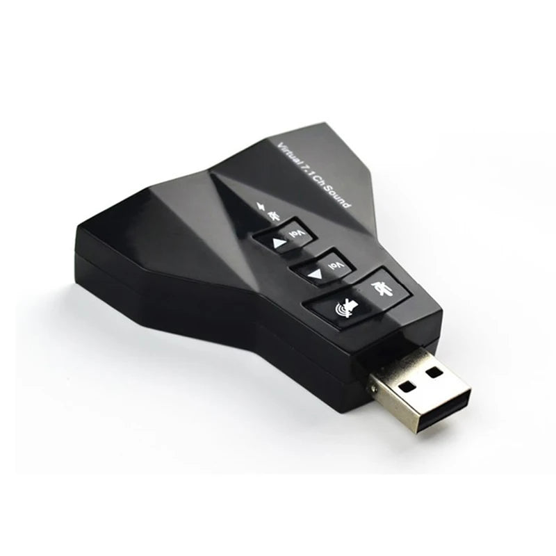 Carte Son USB Virtuelle 7.1 Canaux — Interface Audio Externe Sans Pilote PC