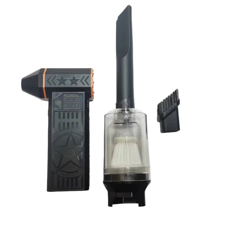 Ventilador Turbo sin escobillas Fiizreal X50 240W de alta velocidad portátil 8000mAh recargable 57 m/s viento tipo tifón carga tipo C ventilador de camping