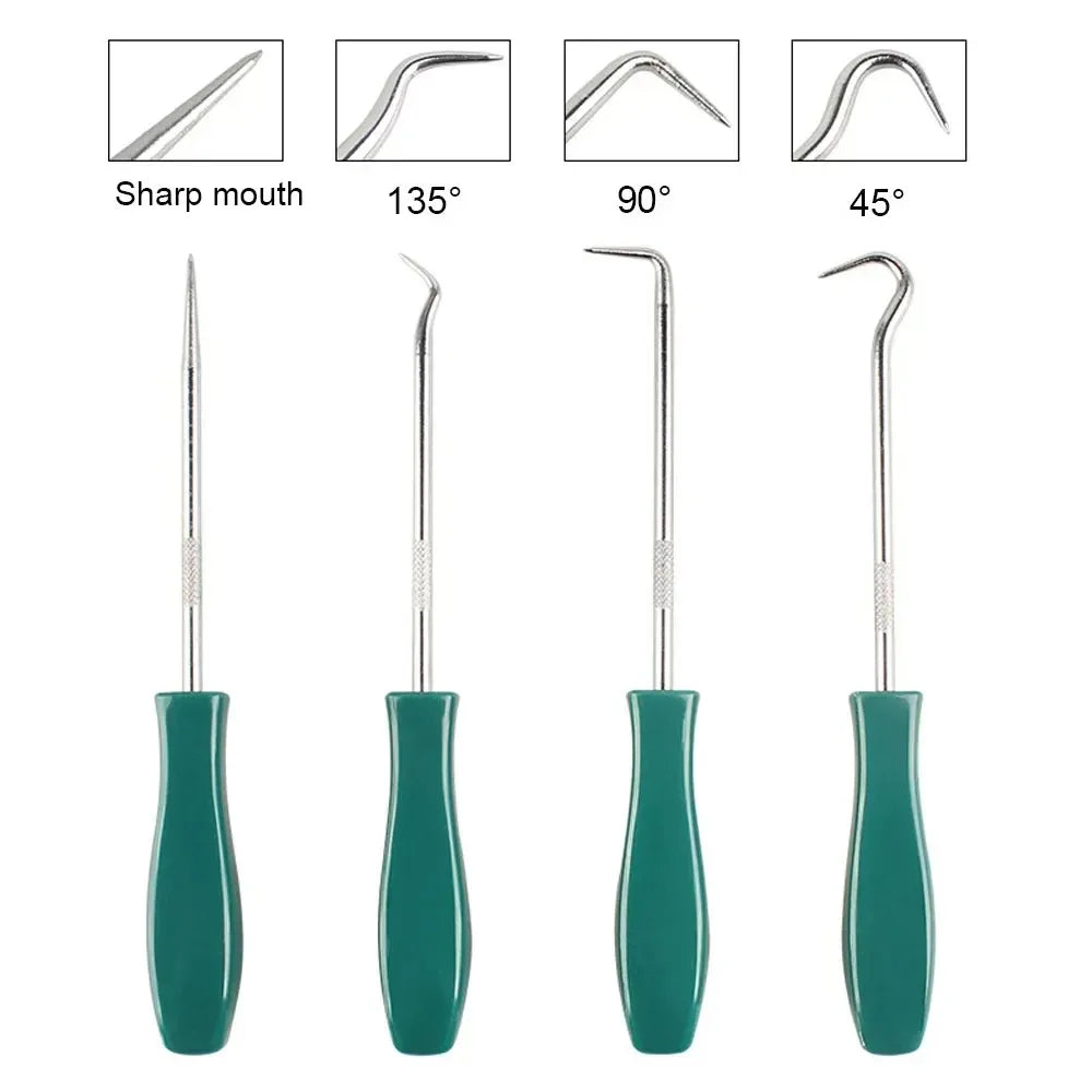 Special offer 4pcs 135mm Car Auto Vehicle Oil Seal Screwdriver Set O-Ring Seal Puller Pick Hooks Repair Tools for Car