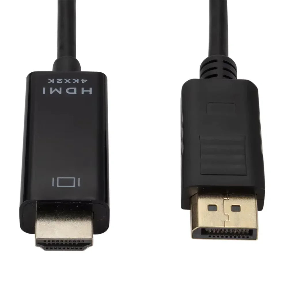 Adaptateur DisplayPort vers HDMI 4K x 2K, convertisseur DP vers HDMI, câble de 1.8m pour ordinateur de bureau, ordinateur portable, moniteur TV, projecteur