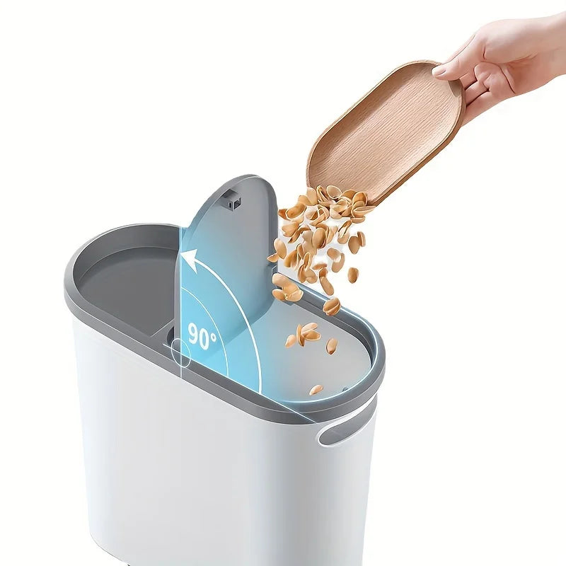 Poubelle de salle de bain 10L, poubelle créative domestique, poubelle de Type presse avec couvercle, poubelle de cuisine Simple avec panier en papier