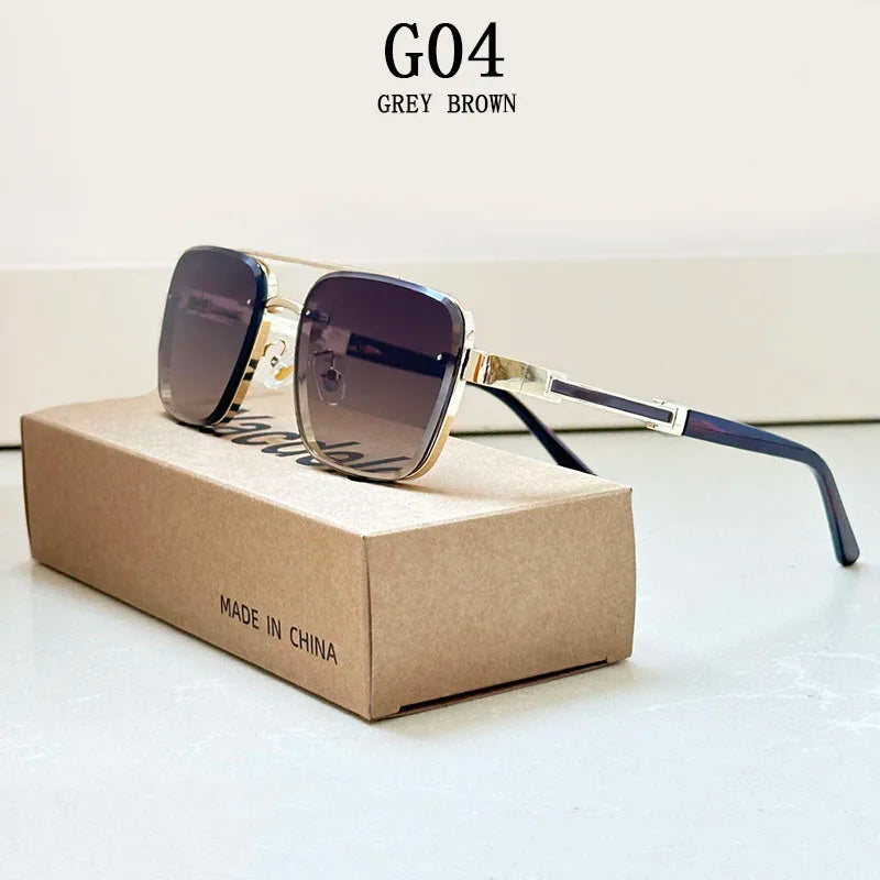 Lunettes de soleil carrées pour hommes et femmes — vintage, mode, rétro, 2025 (v3)