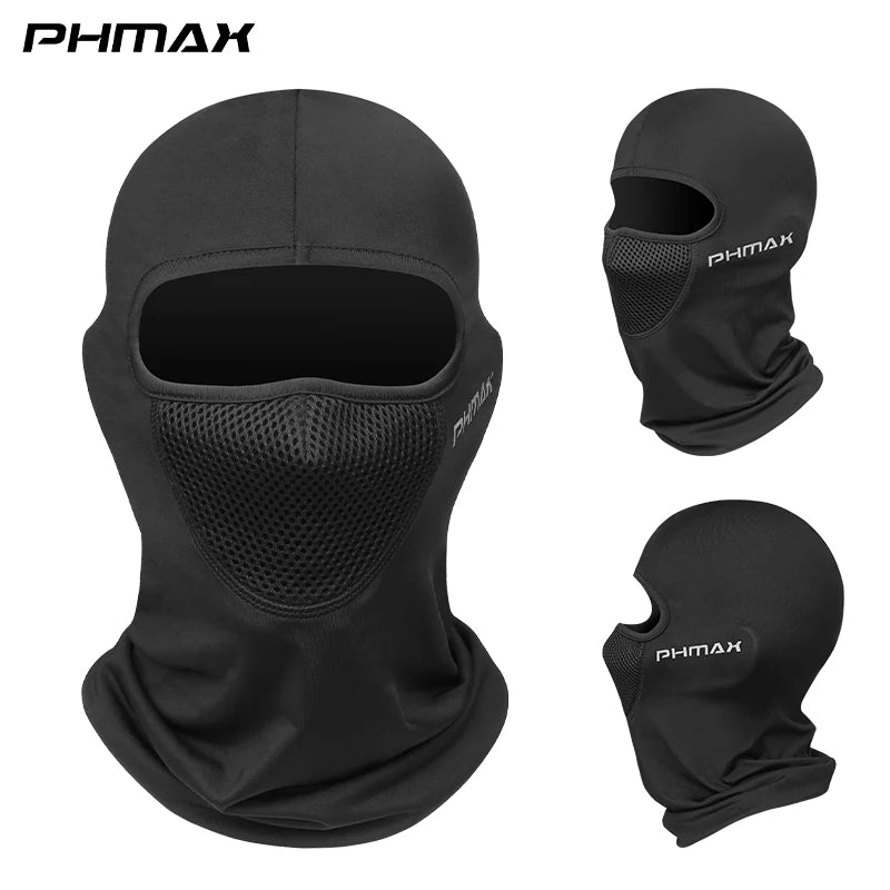Masque d'équitation moto — protection vent et chaleur, masque complet respirant, cagoule, écharpe
