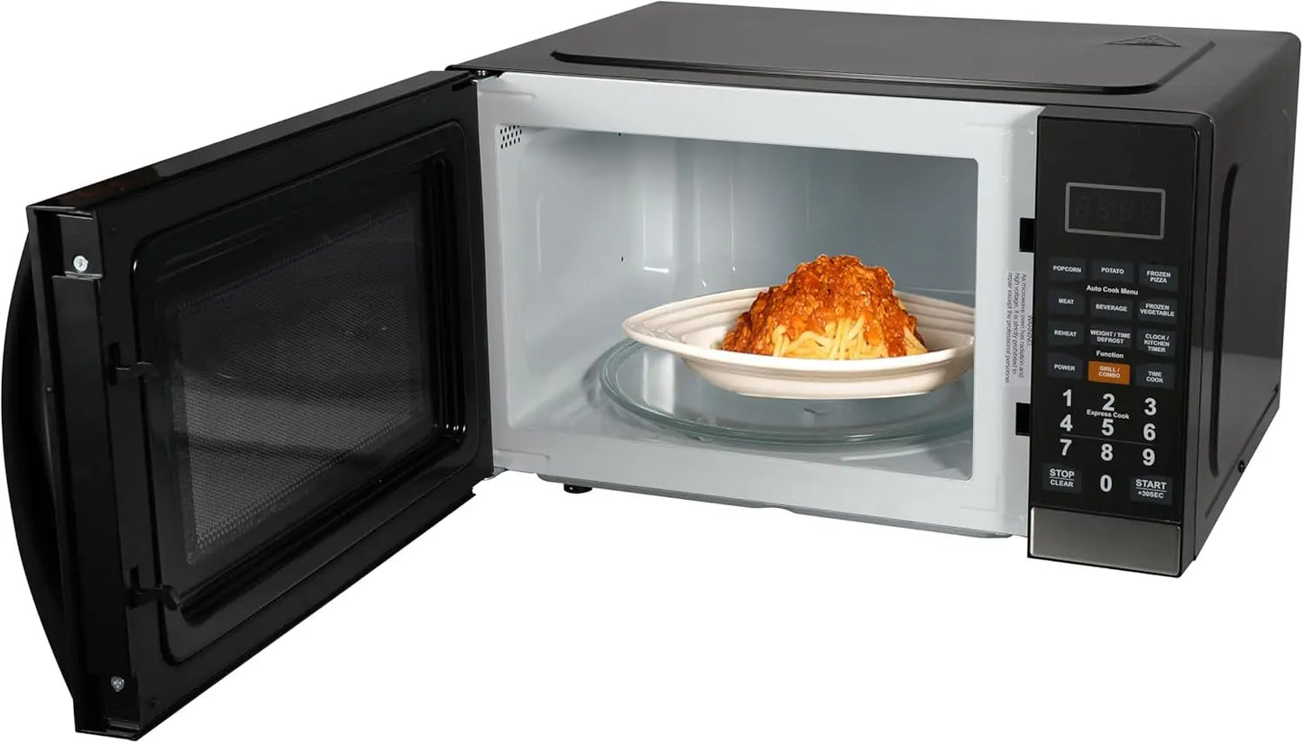 MWG1191SB 1.1 Cu. Ft. Microwave Oven with Integrated Grill Function, 1100W Power, Stainless Steel, LED Timer Display, 11 Power Levels, 9