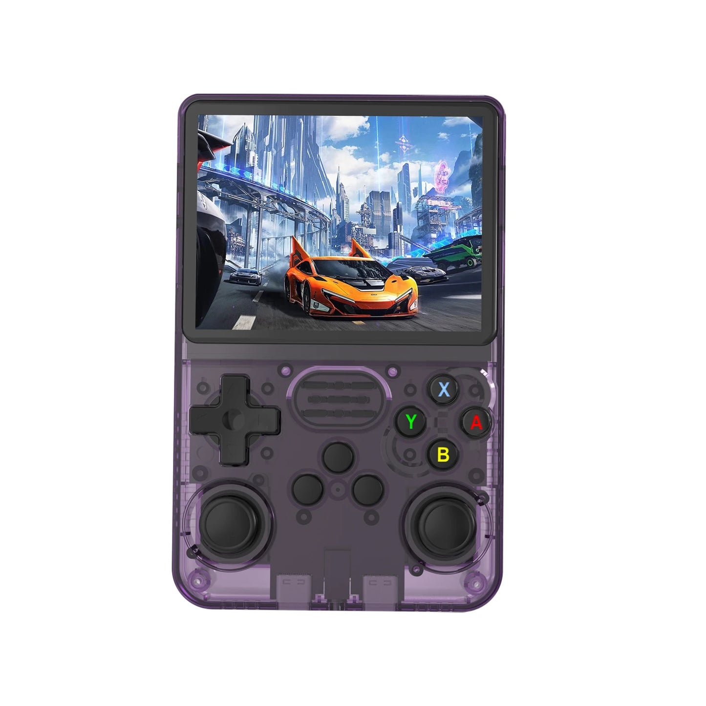 R36S Handheld Game Console, 3.5-inch IPS Screen, 640x480 Resolution, 64GB Built-in Memory, Preloaded Classic Games