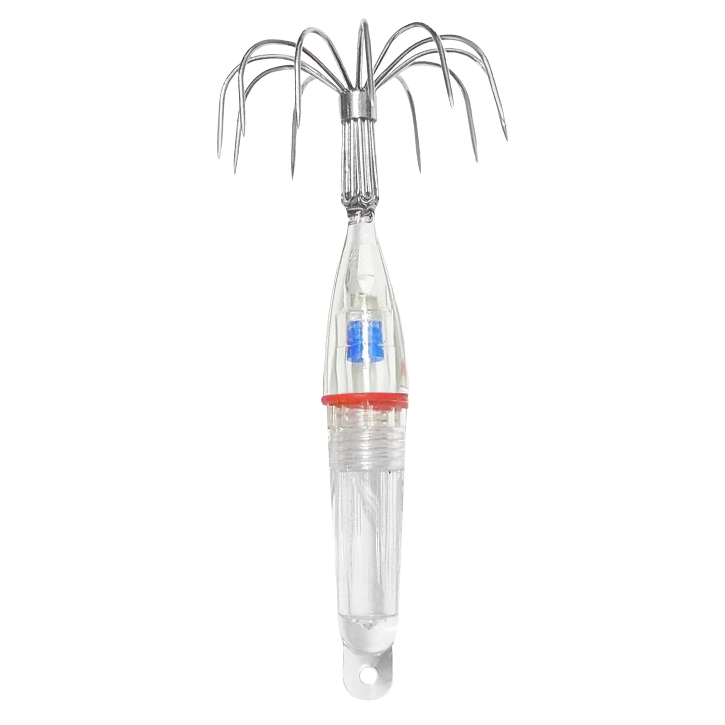 Hameçons de pêche au calmar avec lumières LED, leurres, légers, faciles à utiliser, avec matériaux Anti-Corrosion, outils de lampe, 1 à 2 pièces