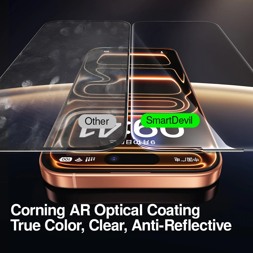 Verre Trempé Anti-Poussière iPhone 17 Pro Max — Air 17 16 Pro Protecteur Écran