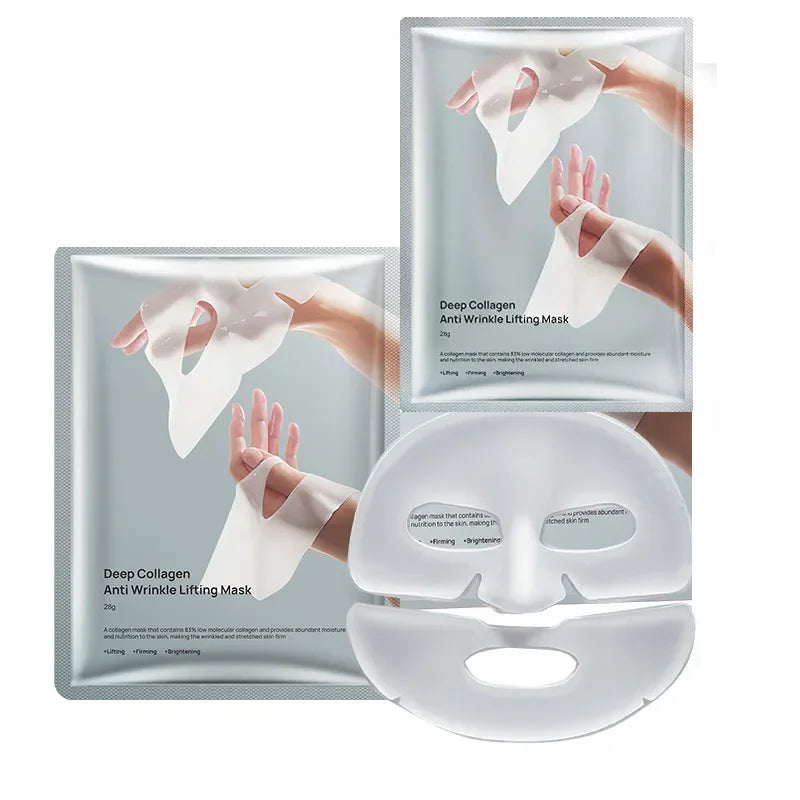 Deep Collagen Anti-Wrinkle Lifting Mask, Collagen Overnight Facial Mask, Deep Collagen Mask for Lifting, Firming, Hydrating (5-pack)