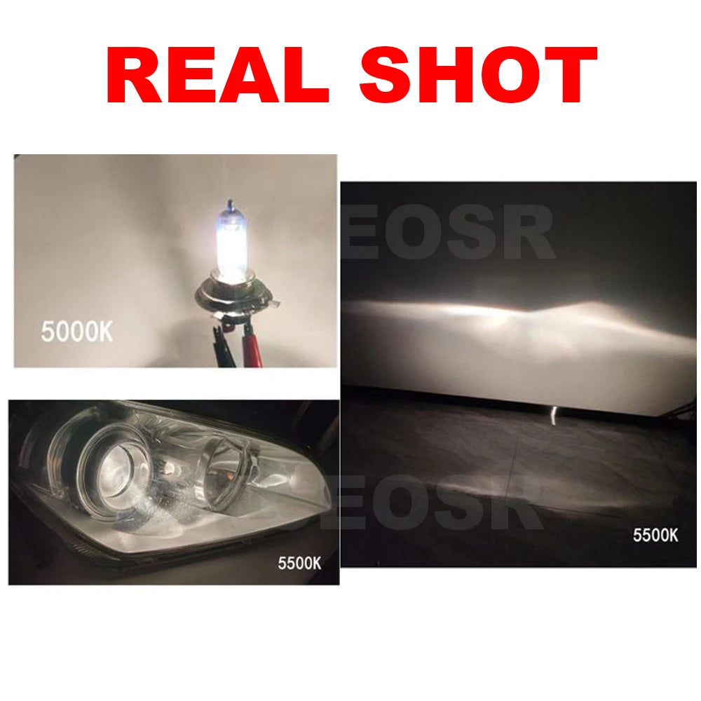 Ampoules Halogènes Voiture H4 100W 5500K 12V — Faisceau Hi/Lo 2 Pièces